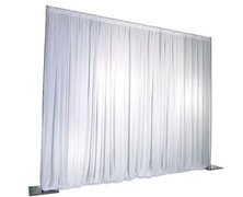 Pipe and Drape 8' High X 10' White Pipe and Drape 8' High X 10' White